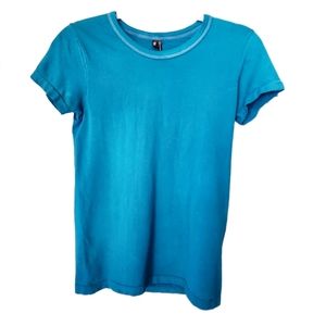 Daisy Fuentes Short-sleeved Teal Size L/XL